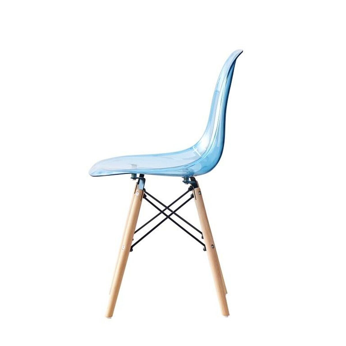 DSW Chair Transparent Light Blue-PP Chair