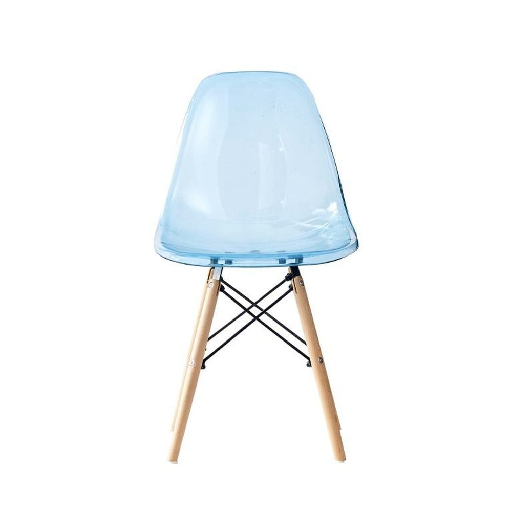 DSW Chair Transparent Light Blue-PP Chair