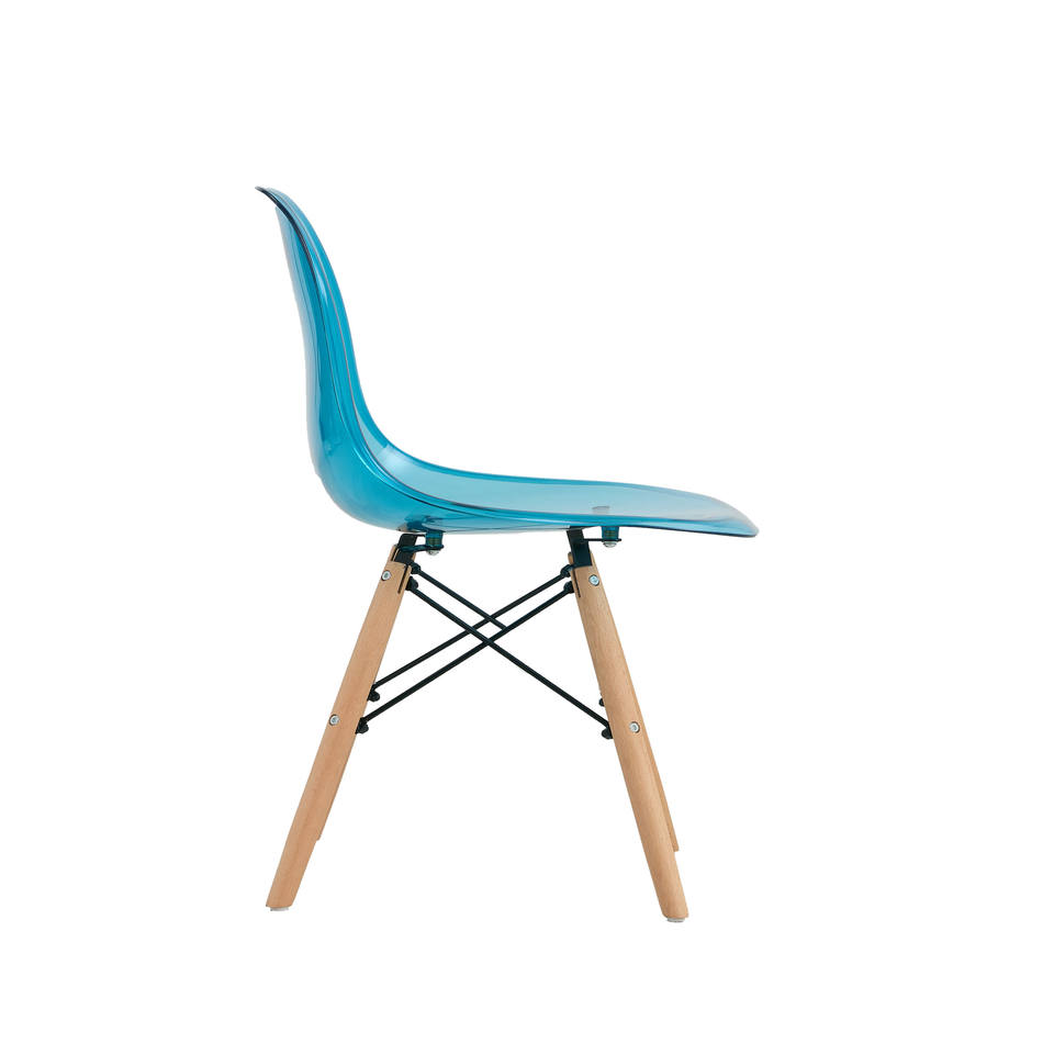 DSW Chair Transparent Blue-PP Chair
