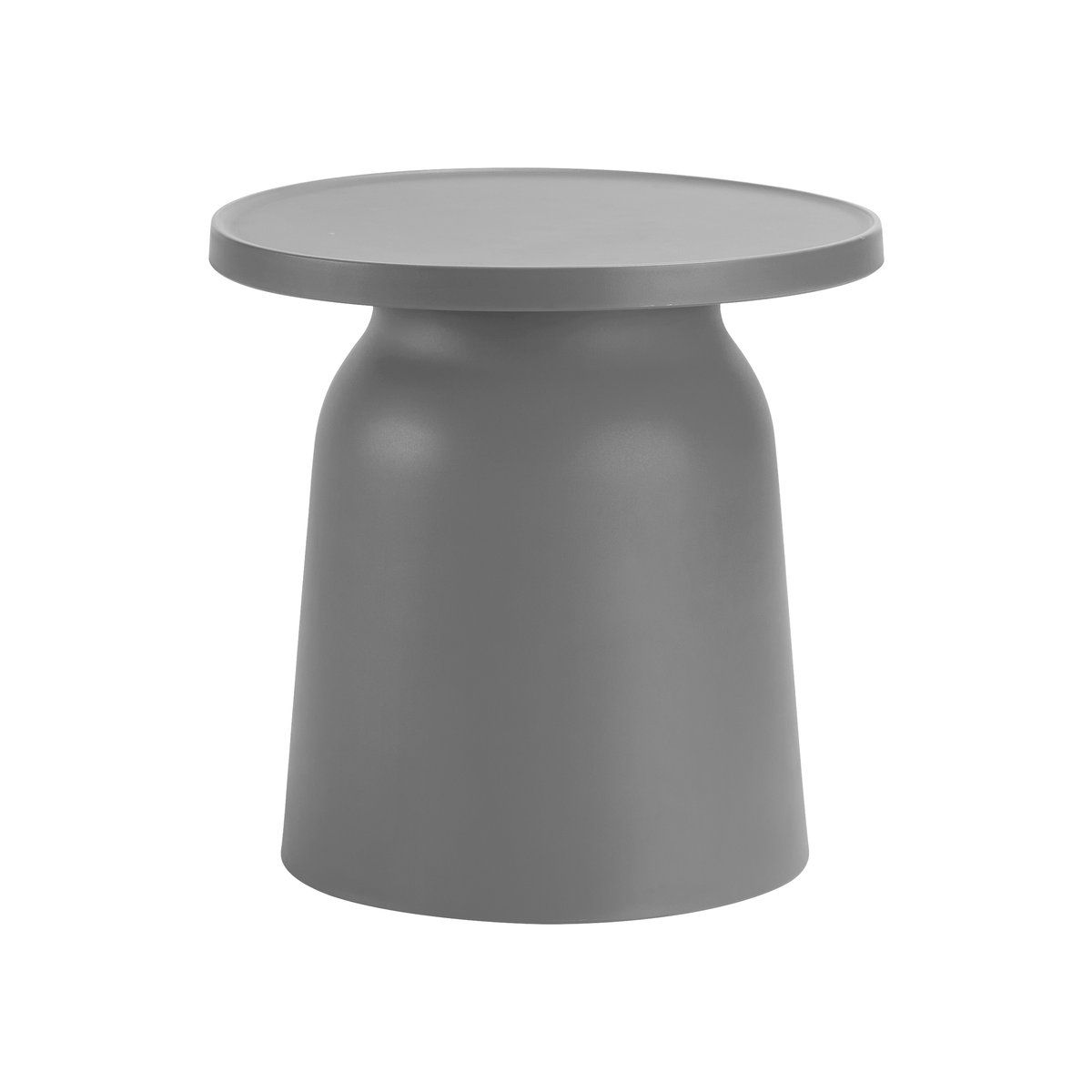 Terracotta Round Side Table, Modern Minimalist Accent Table, Matte Plastic End Table for Living Room Bedroom Balcony Patio