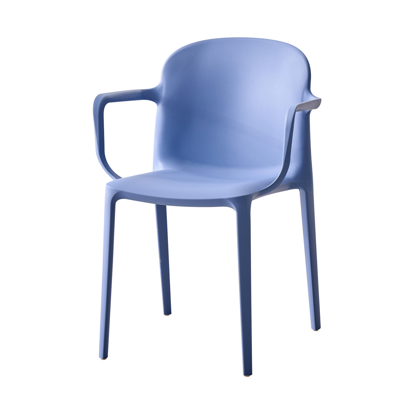 Stackable Polypropylene Armchair | One-Piece PP Dining Chair