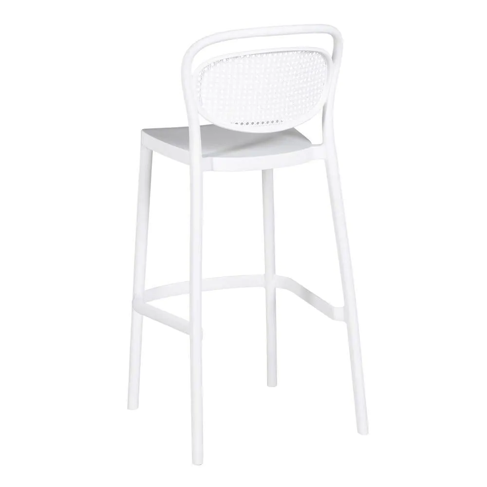 White PP Bar Stool-PP Chair