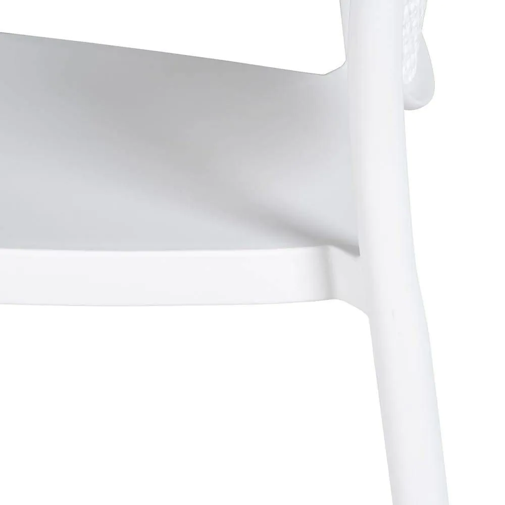 White PP Bar Stool-PP Chair