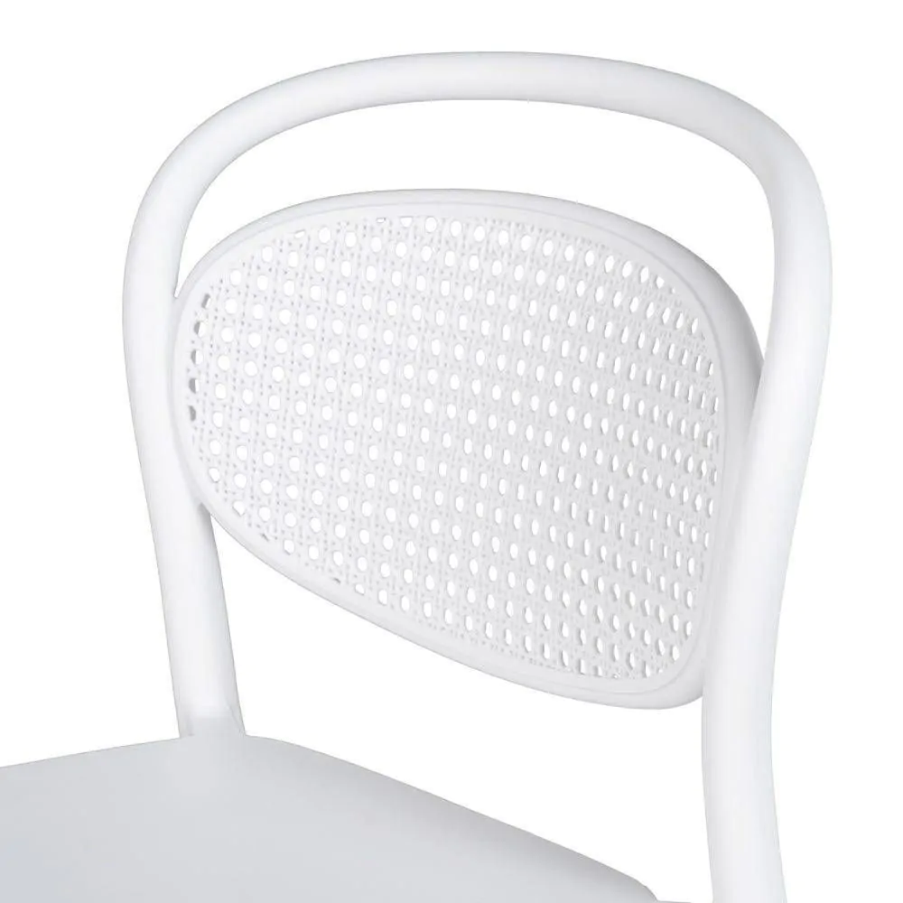 White PP Bar Stool-PP Chair