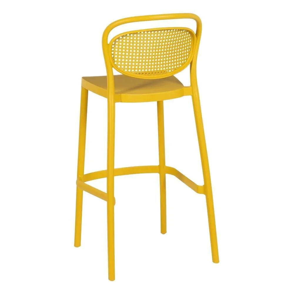 Yellow PP Bar Stool-PP Chair