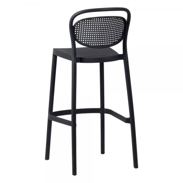 Black PP Bar Stool-PP Chair
