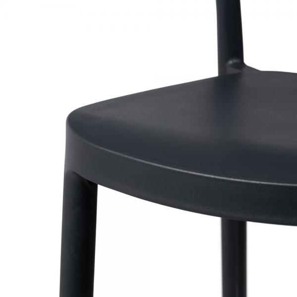 Black PP Bar Stool-PP Chair