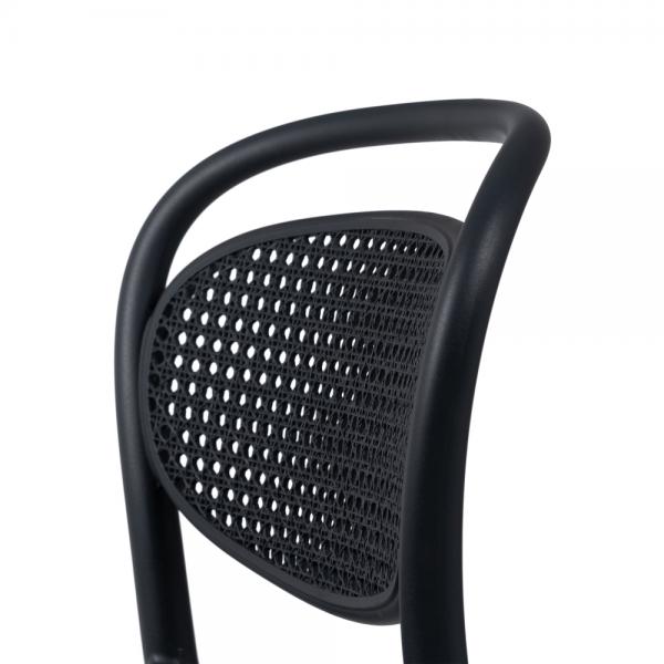 Black PP Bar Stool-PP Chair