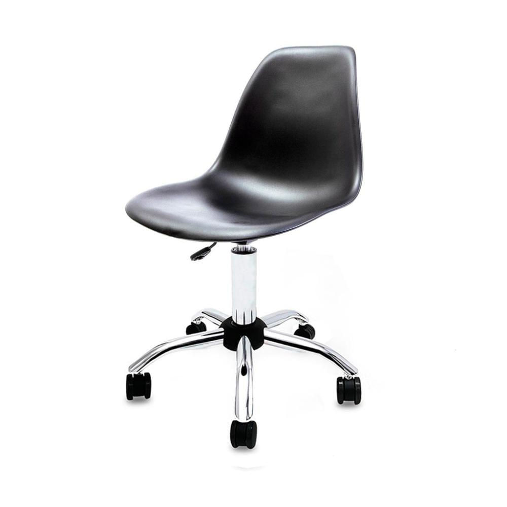 Plastic Office Desk Chair DSW Style In Black-PP Chair