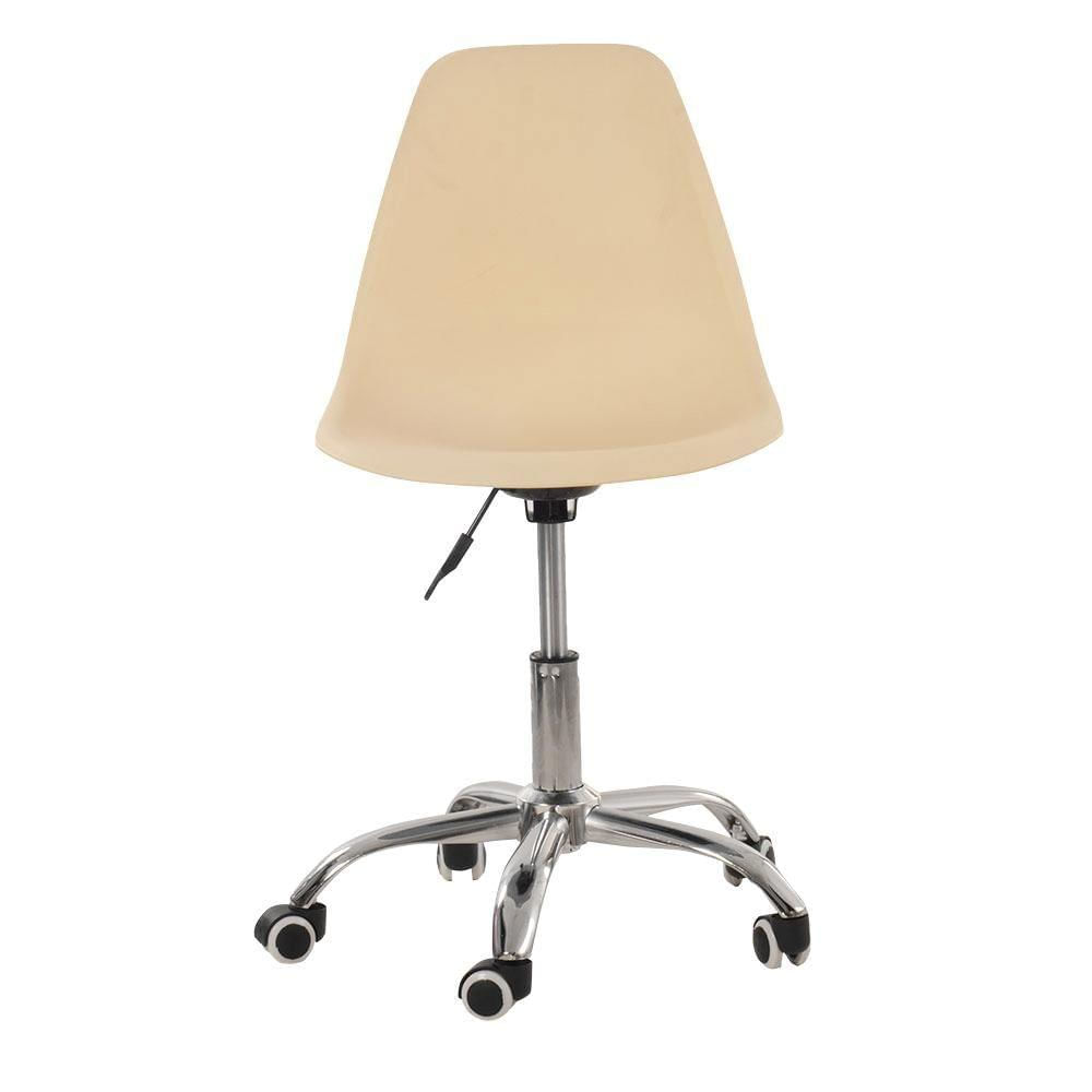 Plastic Office Desk Chair DSW Style In Beige-PP Chair