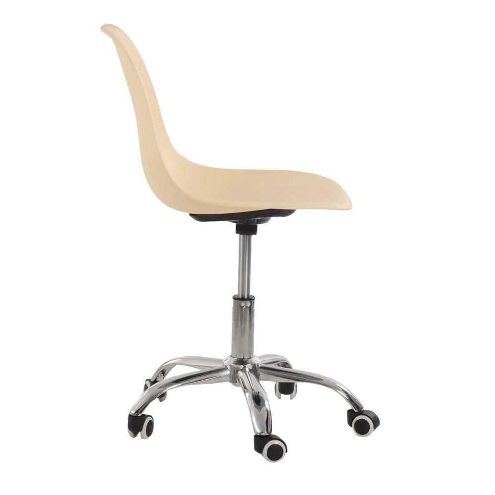 Plastic Office Desk Chair DSW Style In Beige-PP Chair