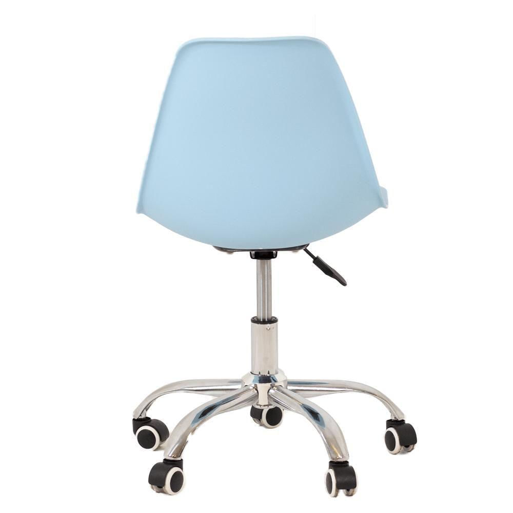 Plastic Office Desk Chair DSW Style In Light Blue-PP Chair