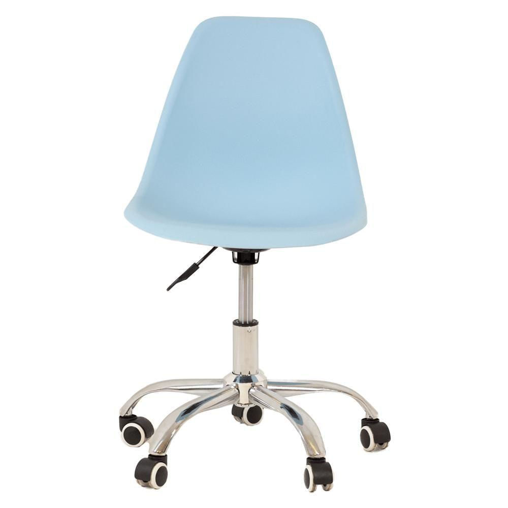 Plastic Office Desk Chair DSW Style In Light Blue-PP Chair