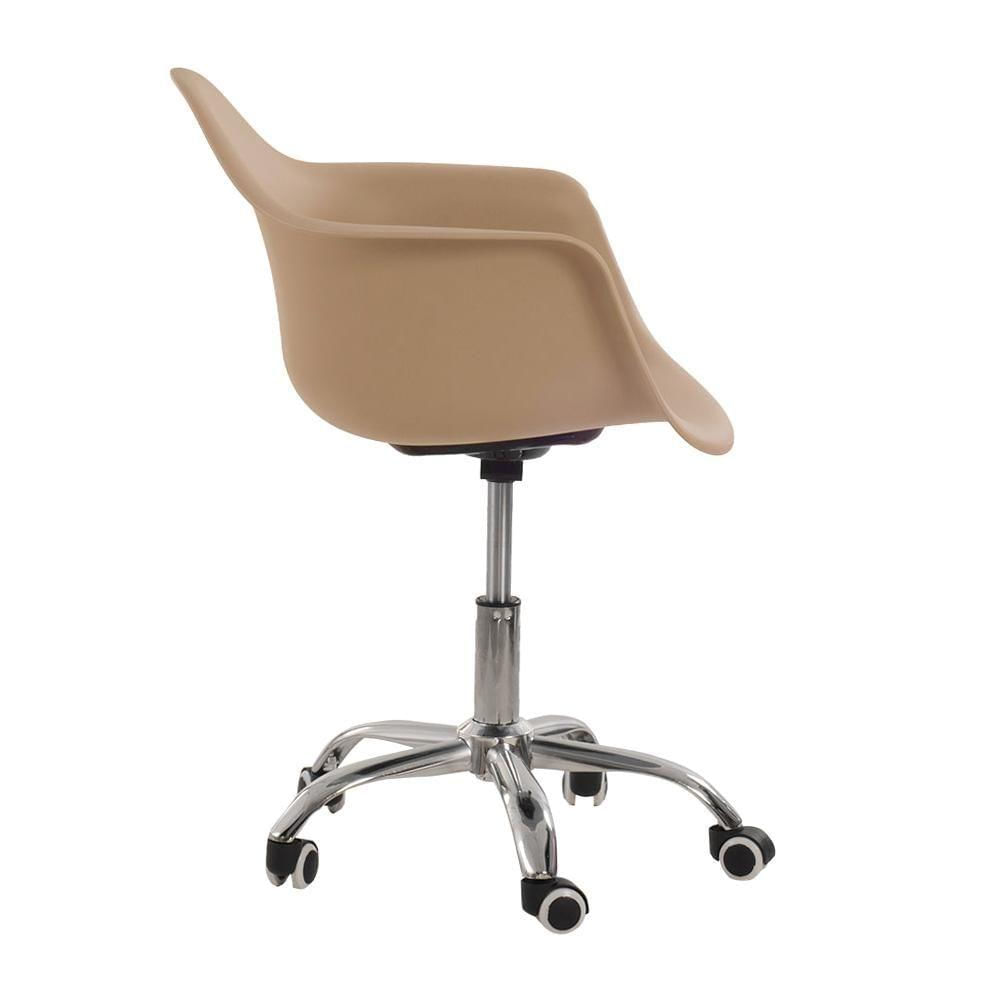 Taupe DAW Style Plastic Desk Chair-PP Chair