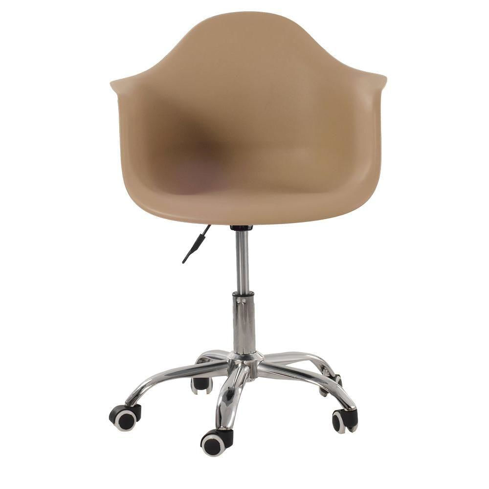 Taupe DAW Style Plastic Desk Chair-PP Chair