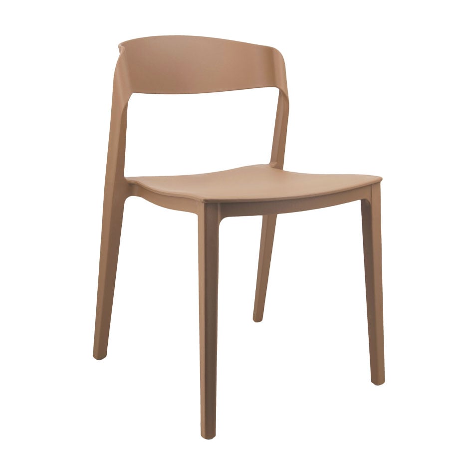 Chocolate Brown Stackable Plastic Chair – Classic, Space-Efficient & Commercial Grade