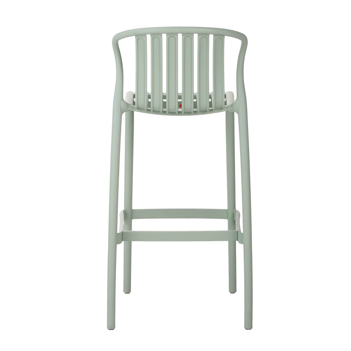 Green Polypropylene Bar Stool – Vibrant & Durable Counter-Height Seating