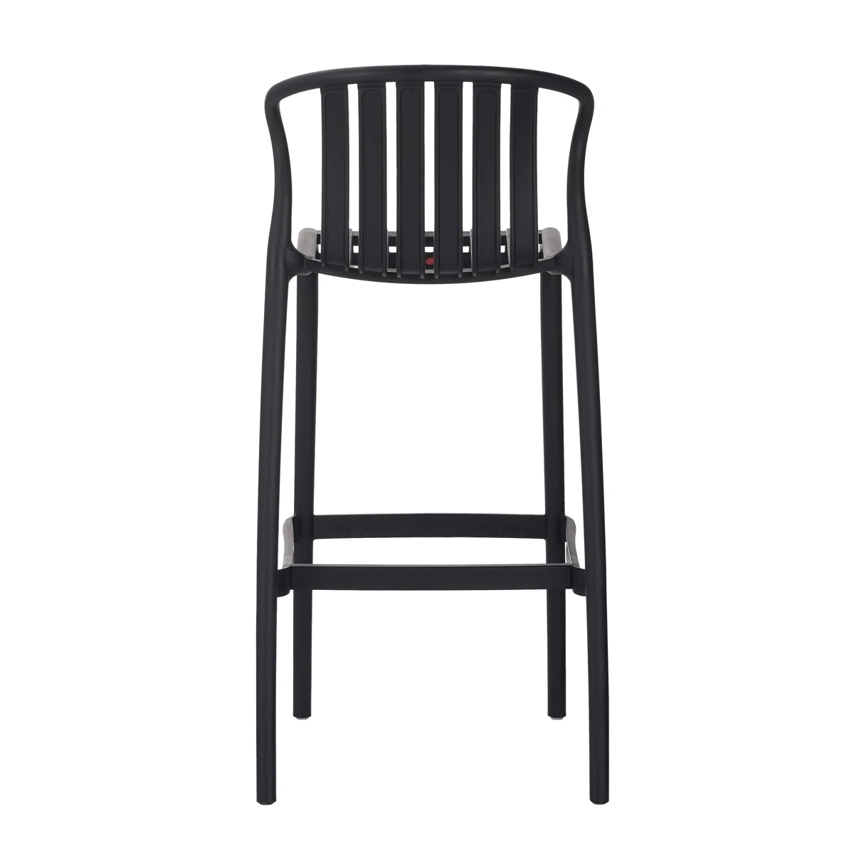 Black Polypropylene Bar Stool – Sleek & Commercial-Grade Counter Seating