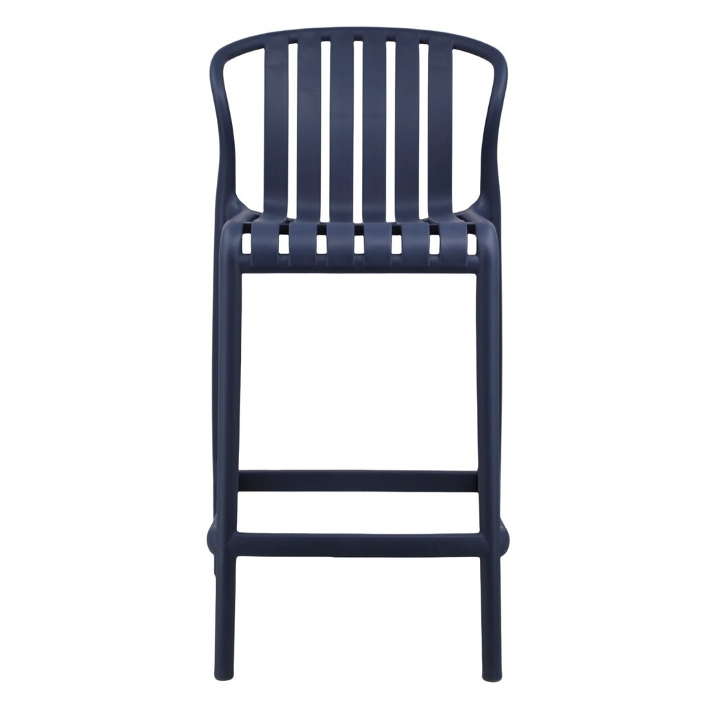 Navy Blue Polypropylene Bar Stool