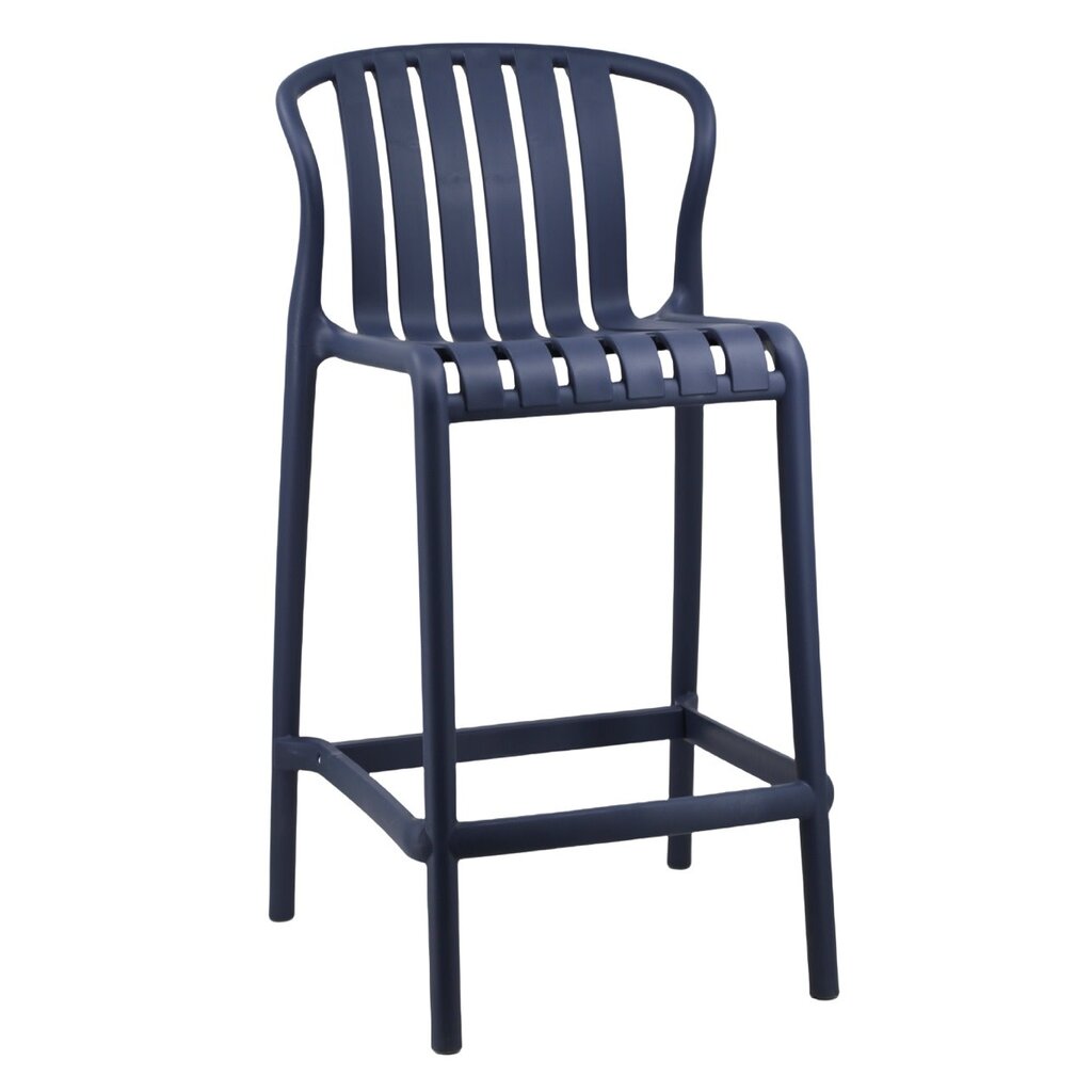 Navy Blue Polypropylene Bar Stool