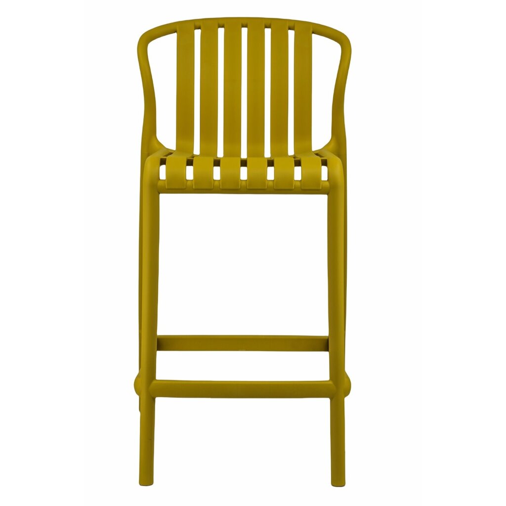 Ginger Yellow Polypropylene Bar Stool