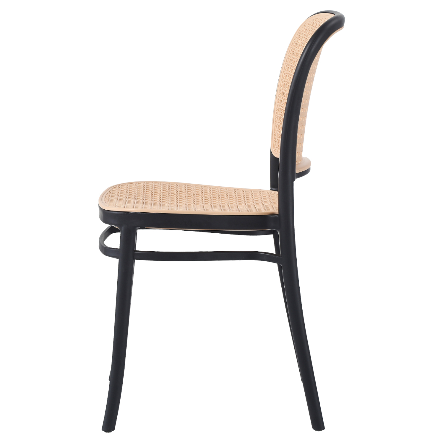 Black-Beige PP Chair-PP Chair