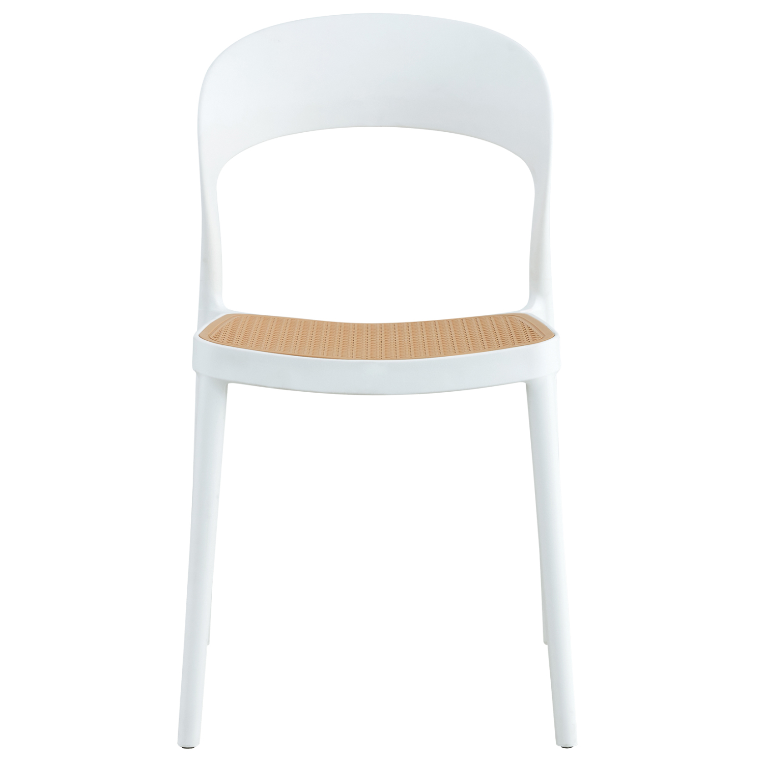 Cheap white-beige plastic chair-PP Chair