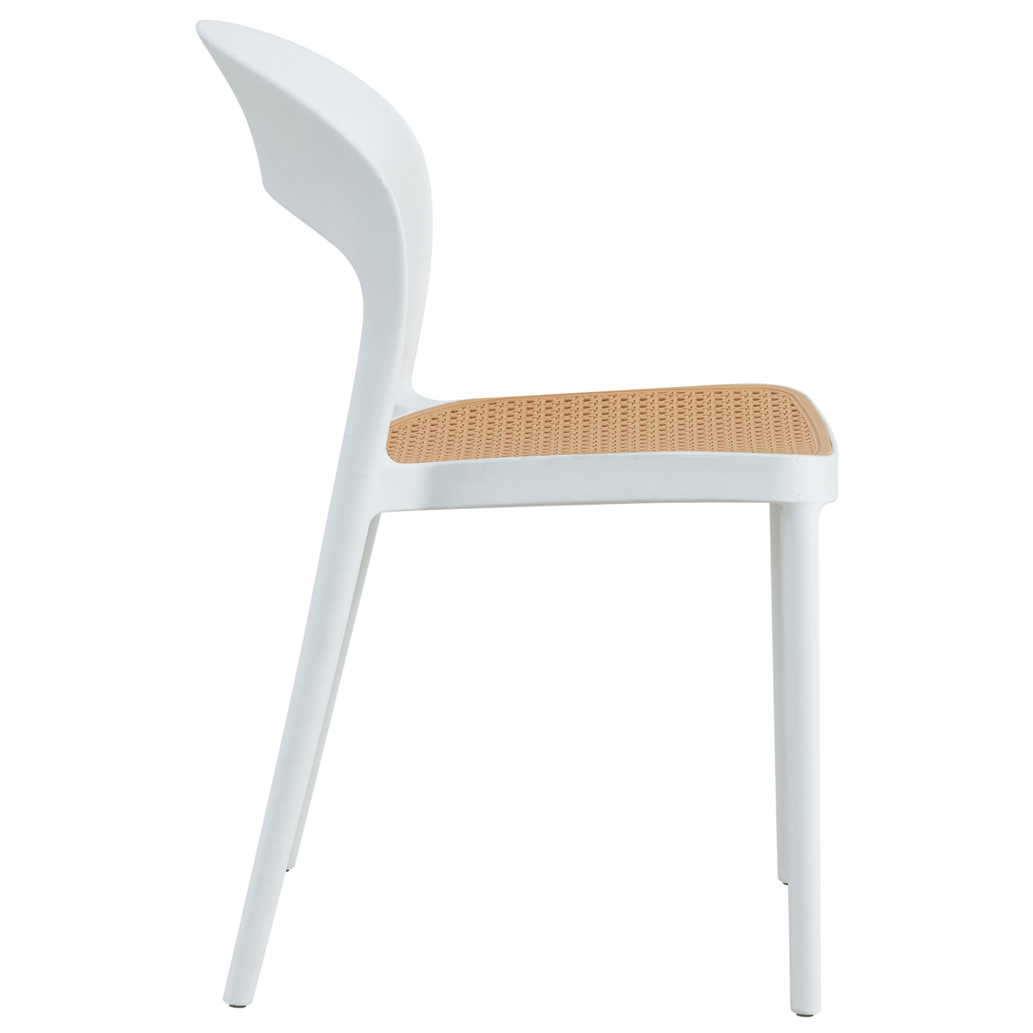 Cheap white-beige plastic chair-PP Chair