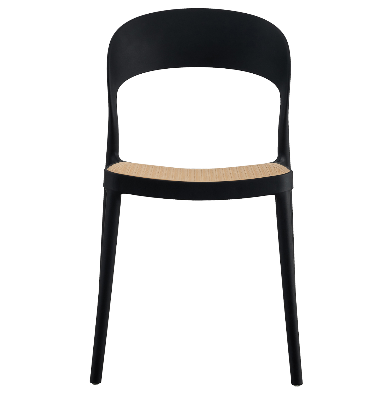 Cheap black-beige plastic chair-PP Chair