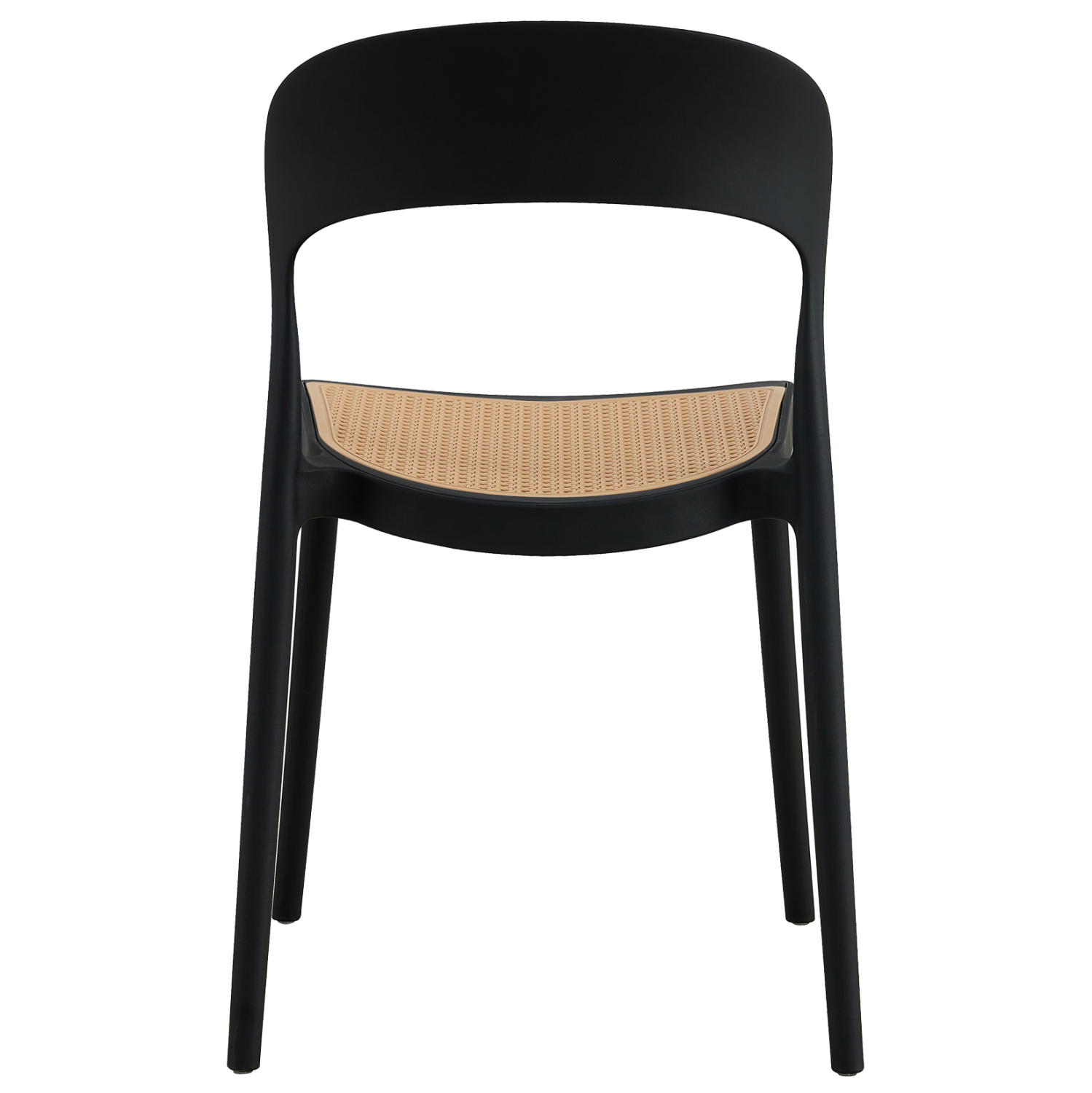 Cheap black-beige plastic chair-PP Chair