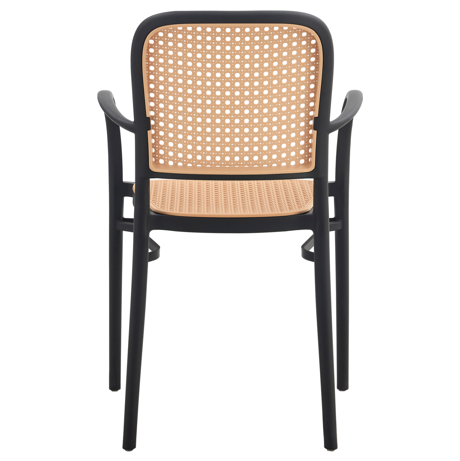 Black-Beige PP Armchair-PP Chair