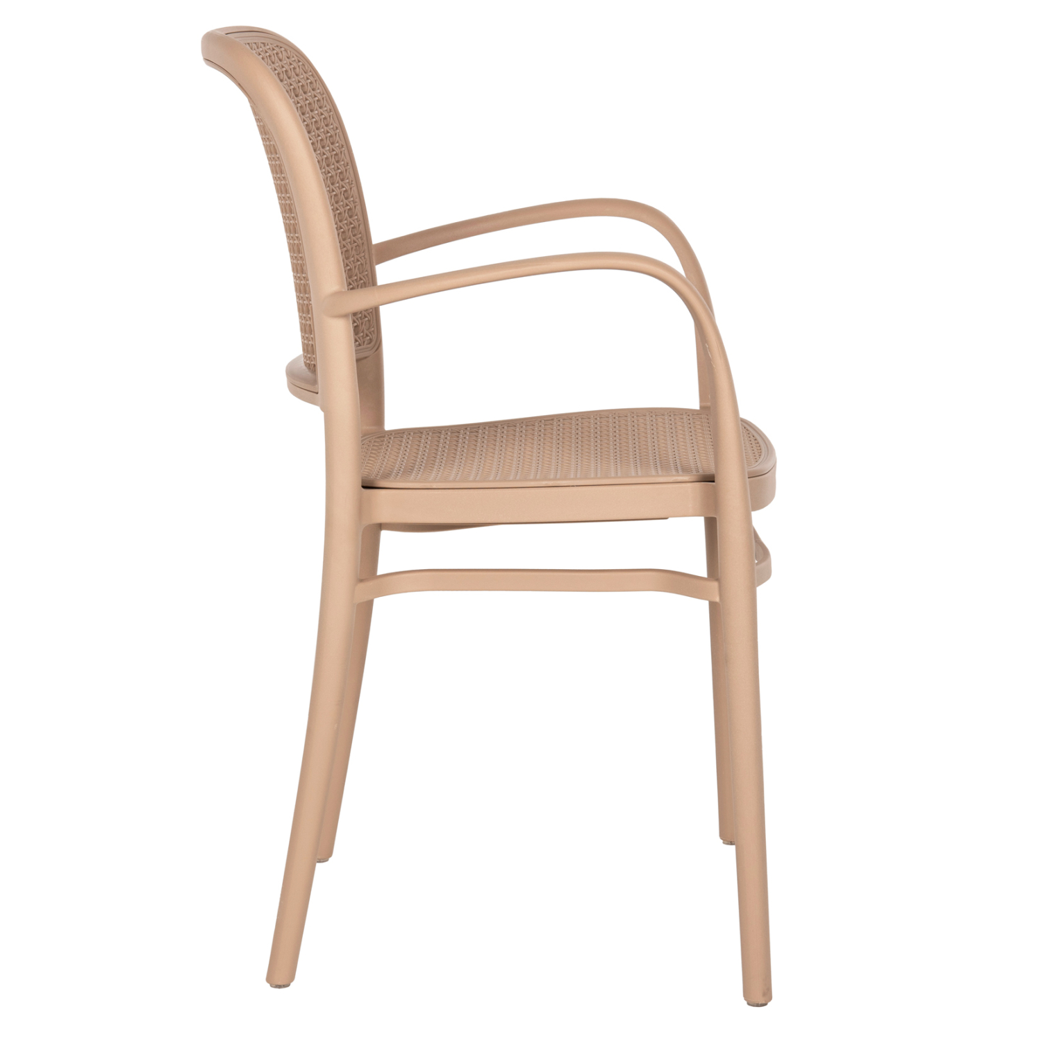 Taupe PP Armchair-PP Chair