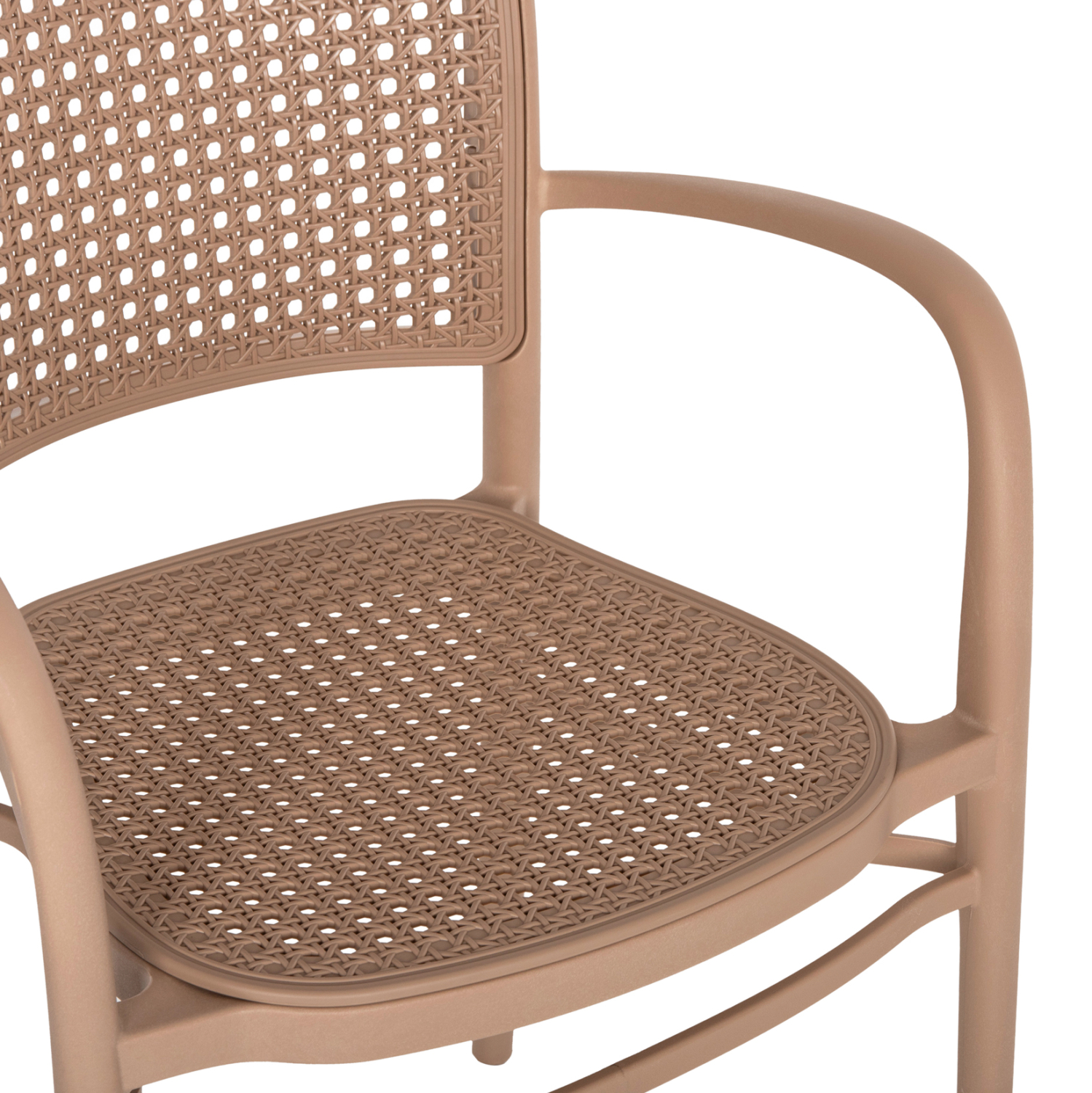 Taupe PP Armchair-PP Chair