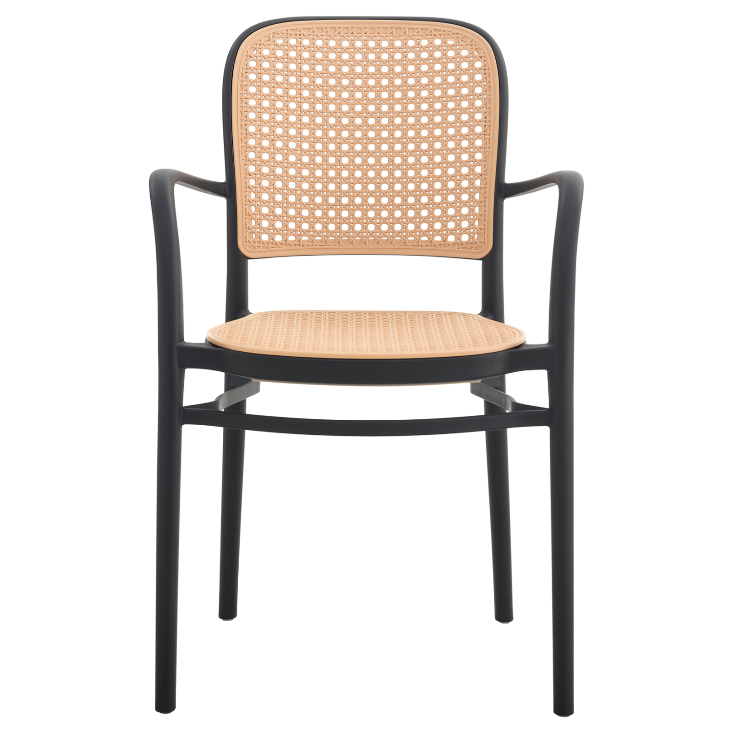 Black-Beige PP Armchair-PP Chair
