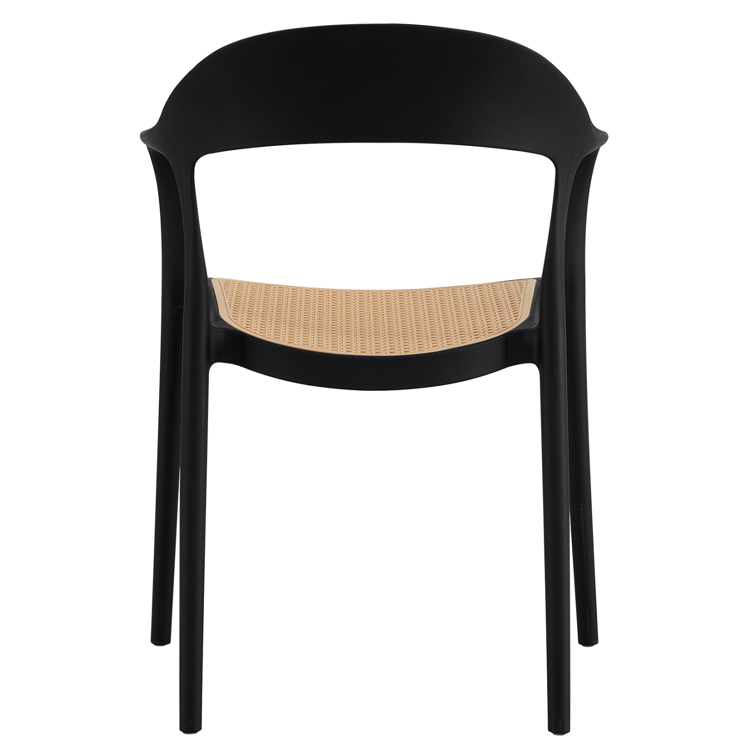 Black-Beige PP Material Armchair-PP Chair