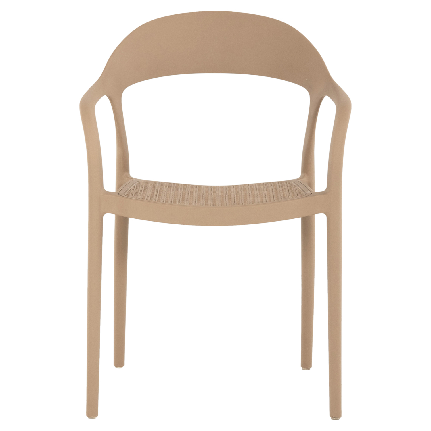 Taupe PP Material Armchair-PP Chair