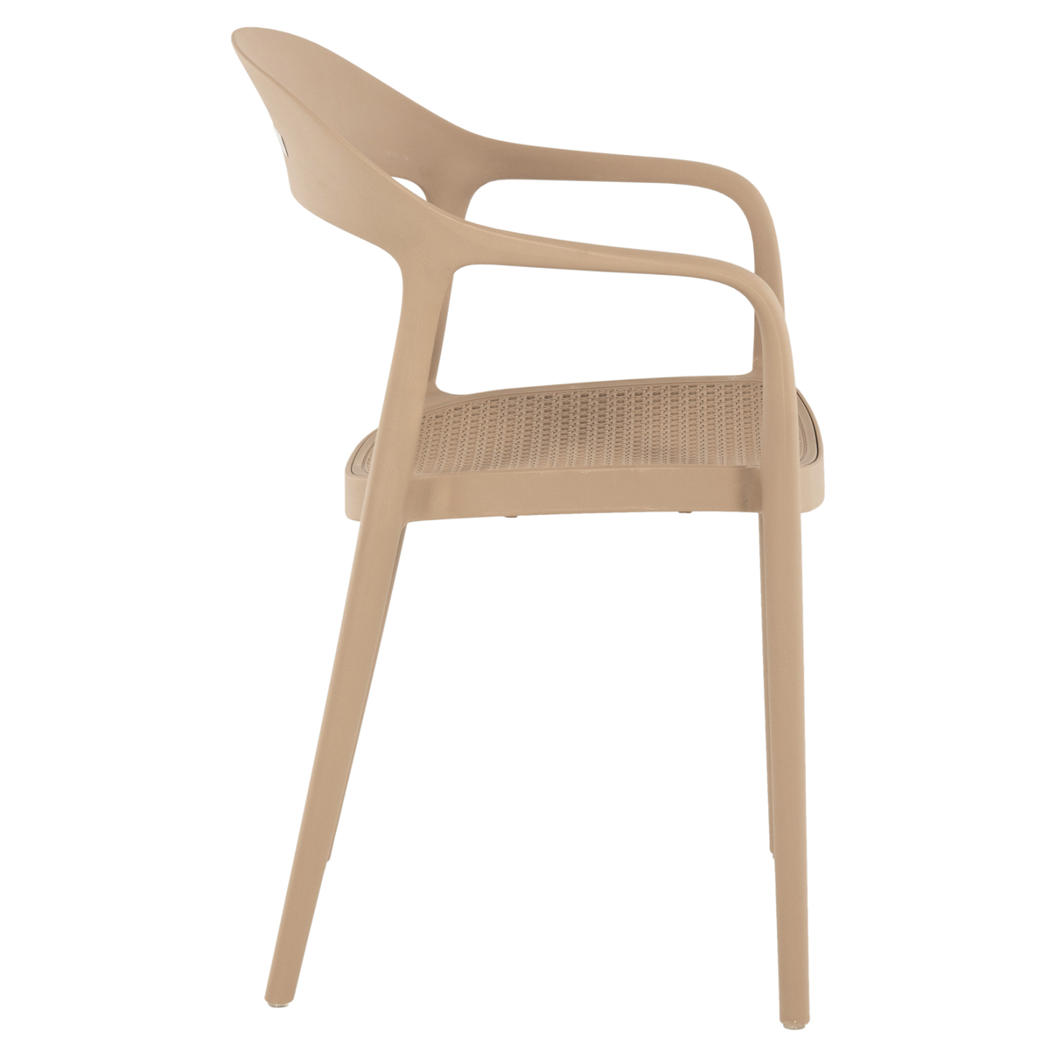 Taupe PP Material Armchair-PP Chair