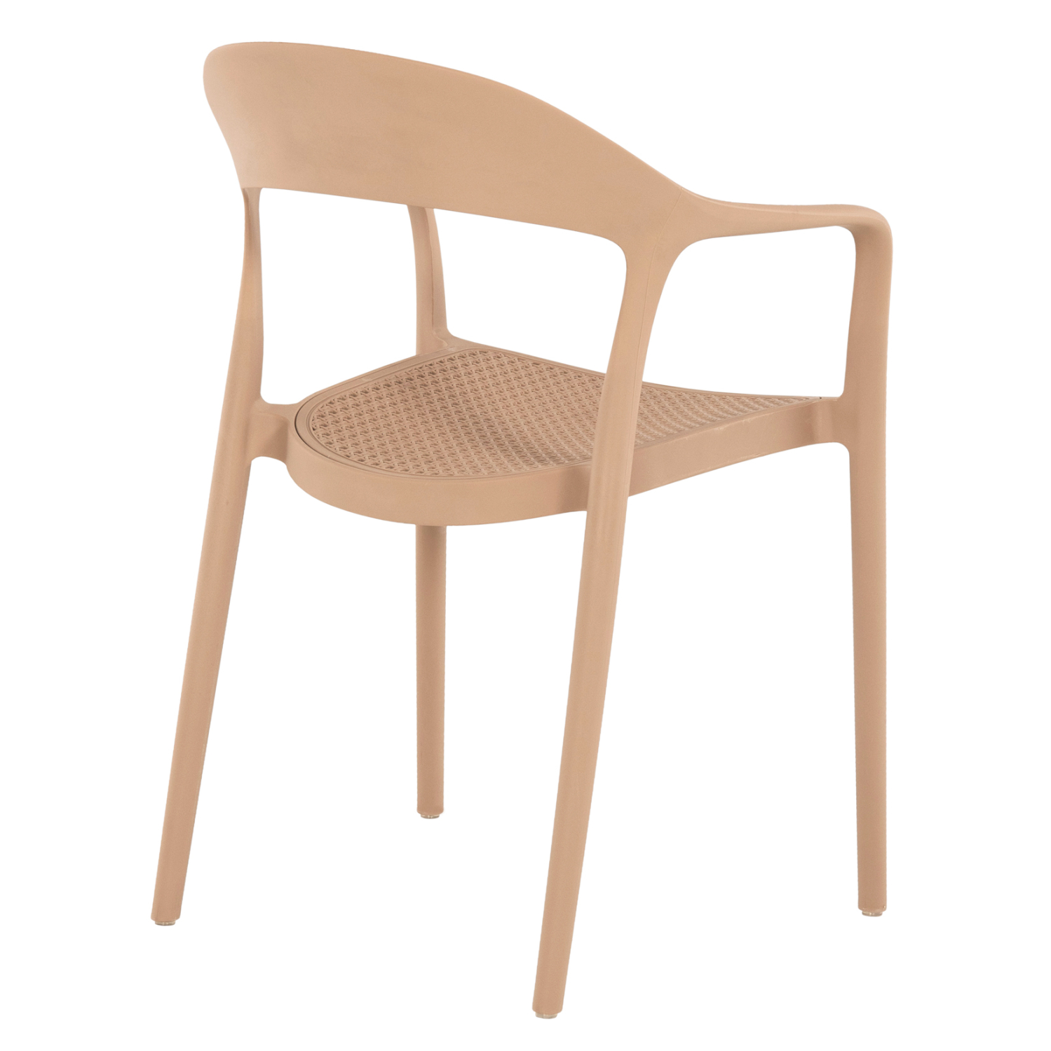 Taupe PP Material Armchair-PP Chair