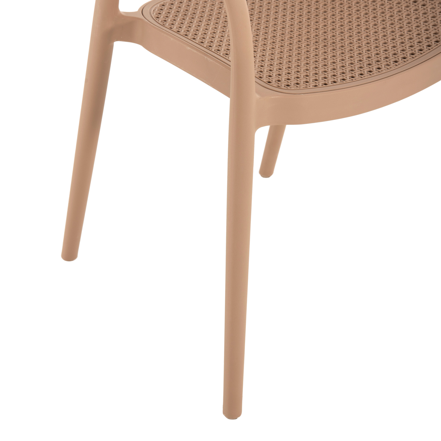 Taupe PP Material Armchair-PP Chair