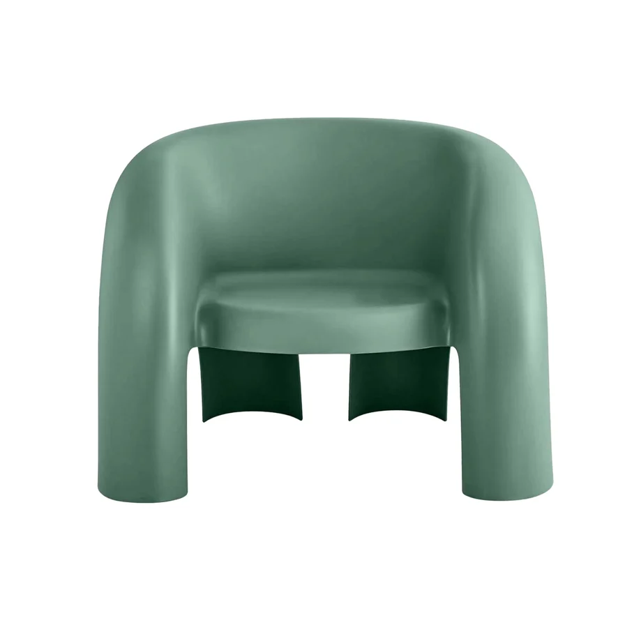 PP Plastic Sculptural Lounge Armchair, Modern Accent Chair for Hotel Lobby & Interior Decor