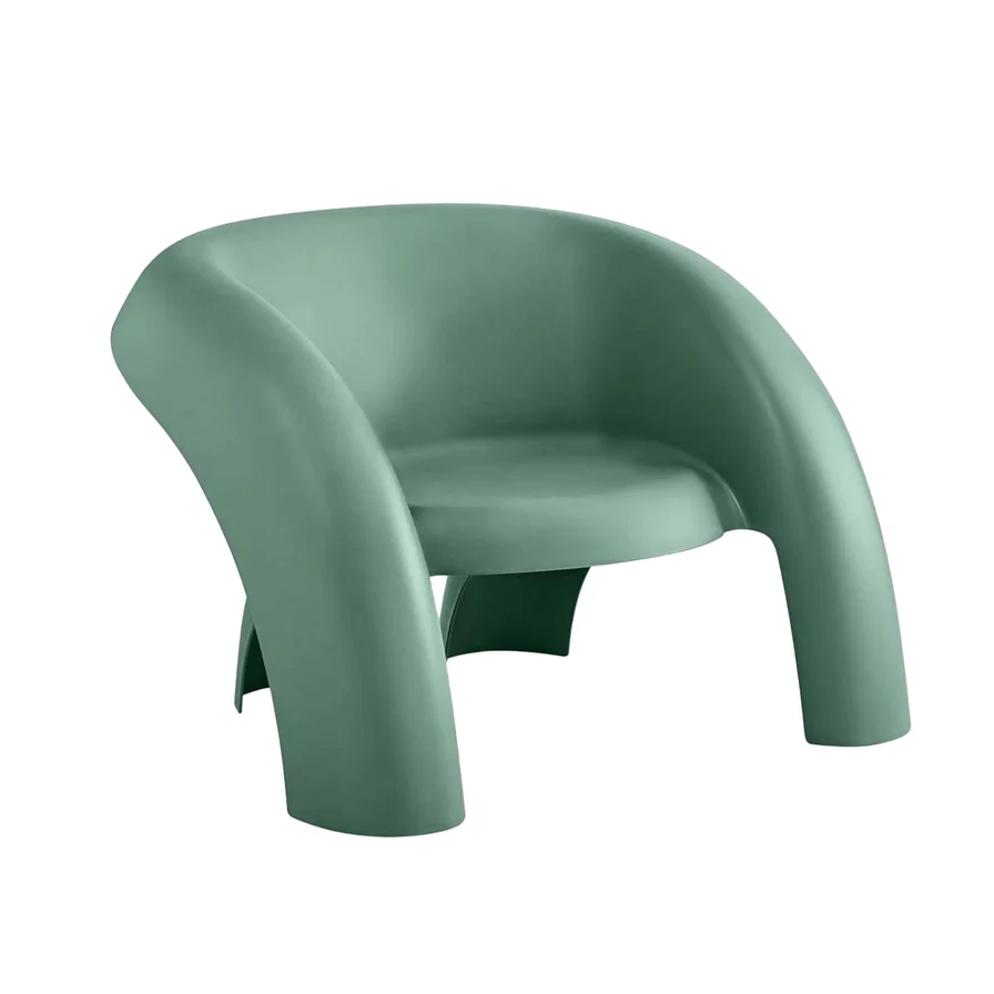 PP Plastic Sculptural Lounge Armchair, Modern Accent Chair for Hotel Lobby & Interior Decor