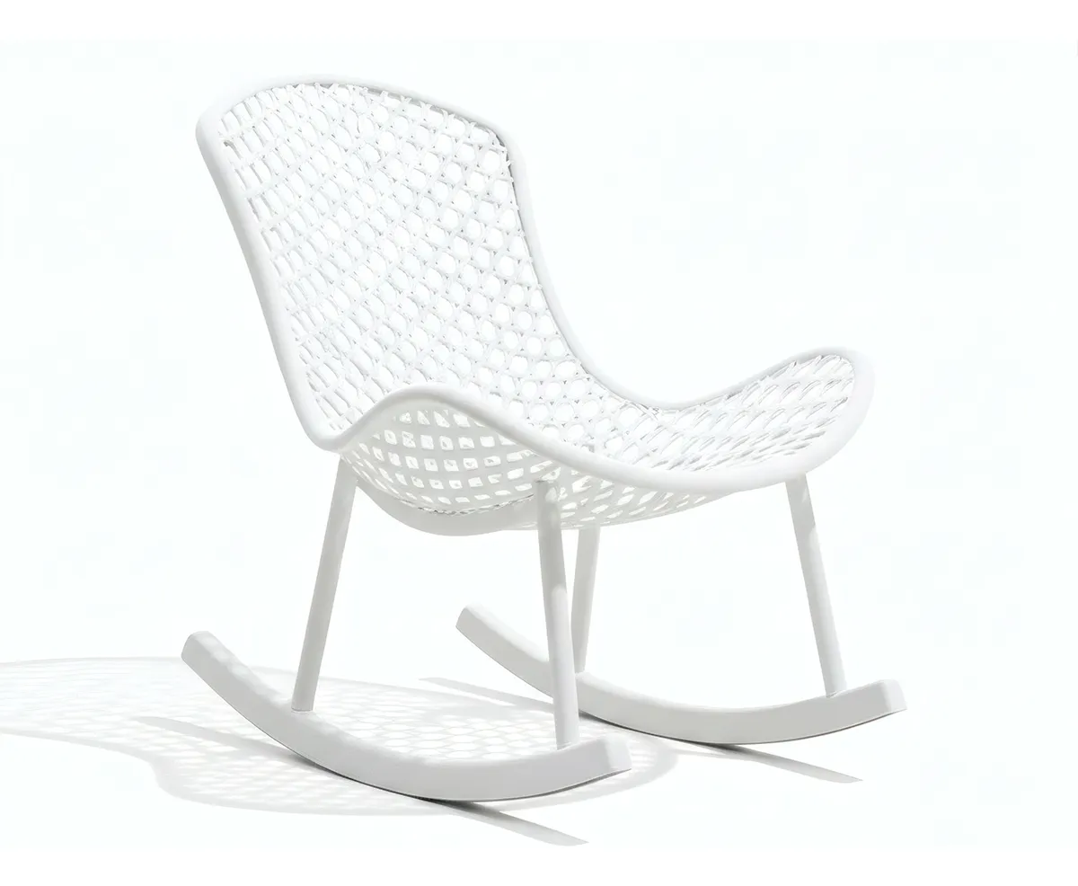 Modern PP Rocking Chair | Injection Molded Outdoor Lounge Chair Manufacturer China