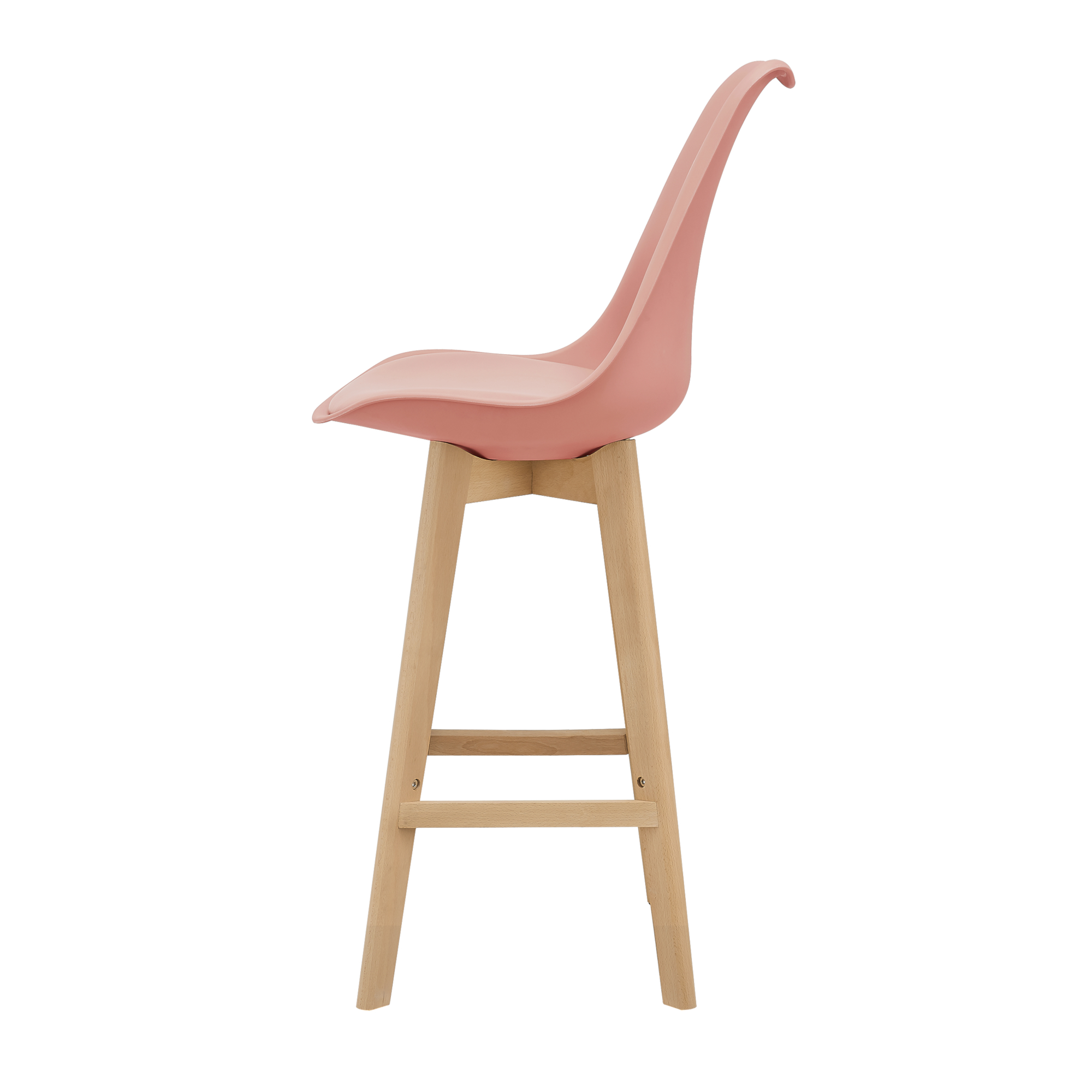Tulip Bar Stool In Pink-PP Chair
