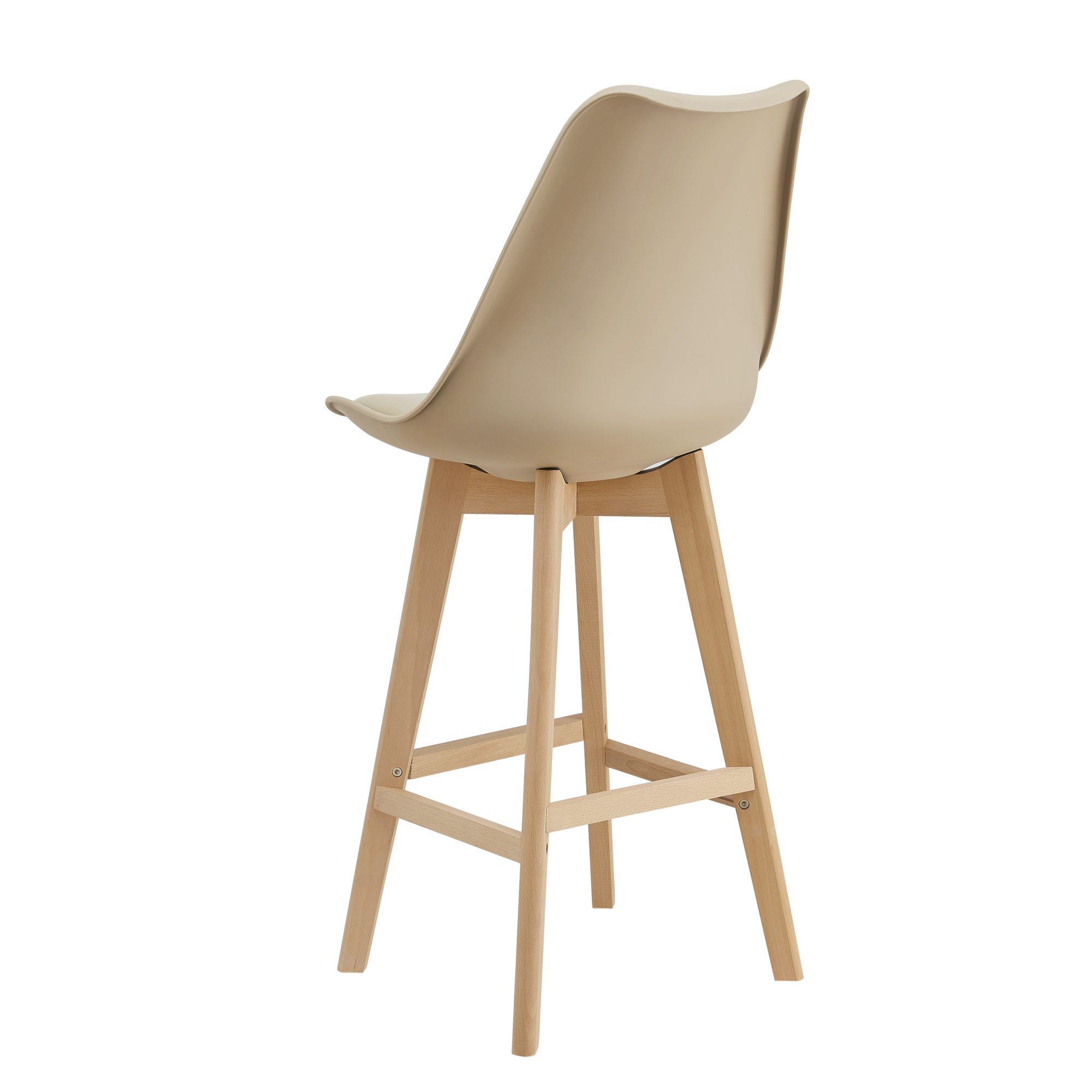 Tulip Bar Stool In Taupe-PP Chair
