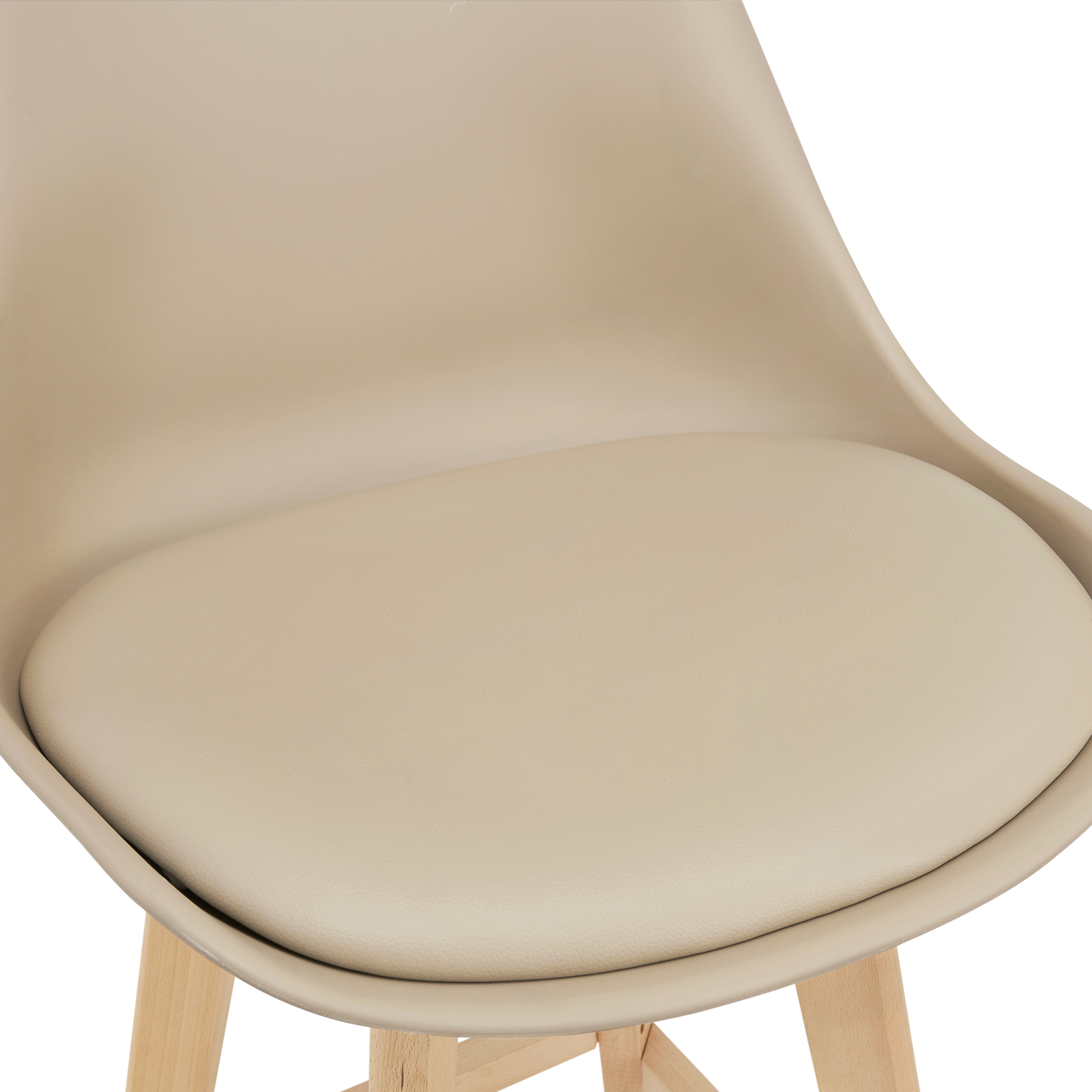 Tulip Bar Stool In Taupe-PP Chair