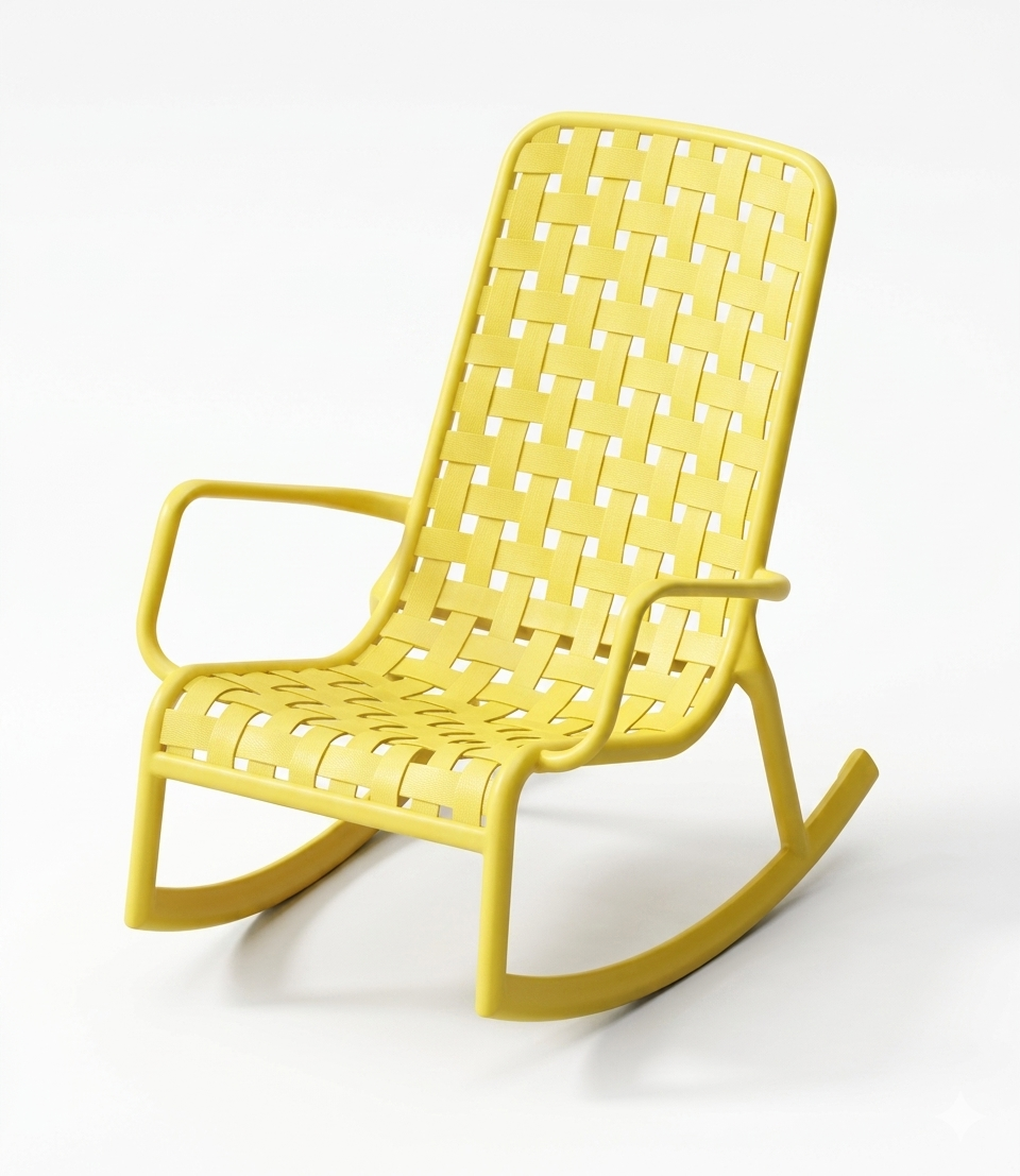 Modern Polypropylene Rocking Chair | PP Woven Outdoor Rocking Chair Manufacturer