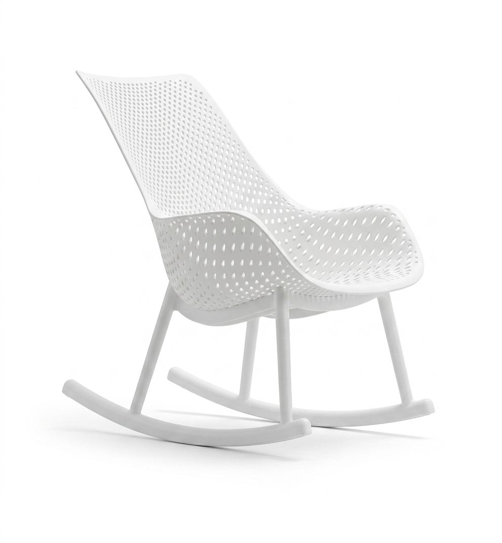 Modern Polypropylene Rocking Chair | Injection Molded PP Outdoor Rocking Chair Manufacturer