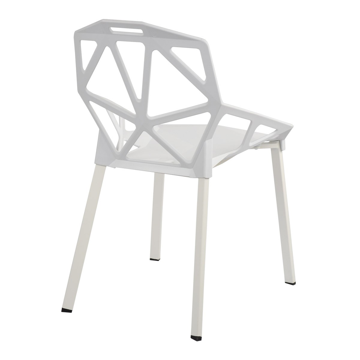 White Magis Chairs One Chair Metal Feet-PP Chair