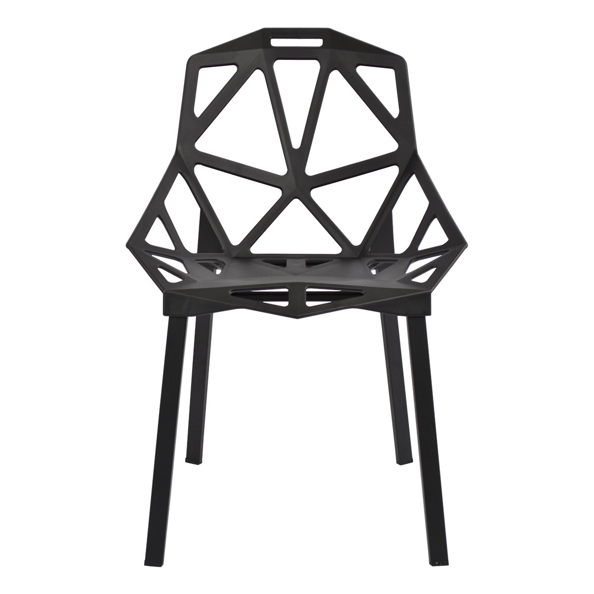 Black Magis Chairs One Chair Metal Feet-PP Chair