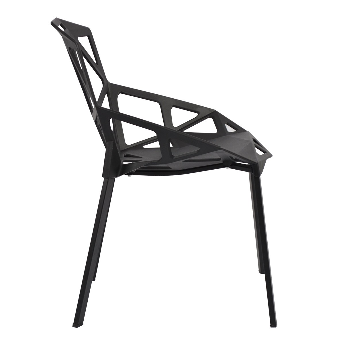 Black Magis Chairs One Chair Metal Feet-PP Chair